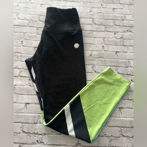 Justice Black Workout legging Pants Size Large